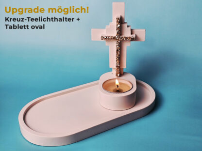 Kreuz-Teelichthalter – Ein Licht der Hoffnung in stilvoller Handarbeit – Bild 8