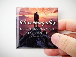 Kühlschrankmagnet "Ich vermag alles"